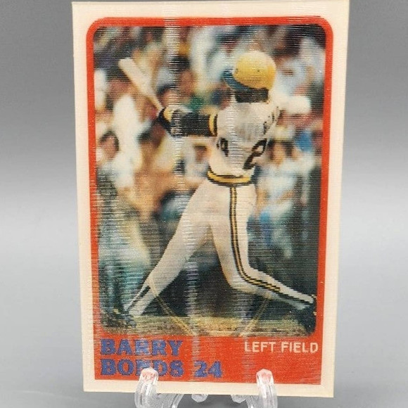 Barry Bonds, 1987 Sportflics 3D Baseball Card - Picture 2 of 4